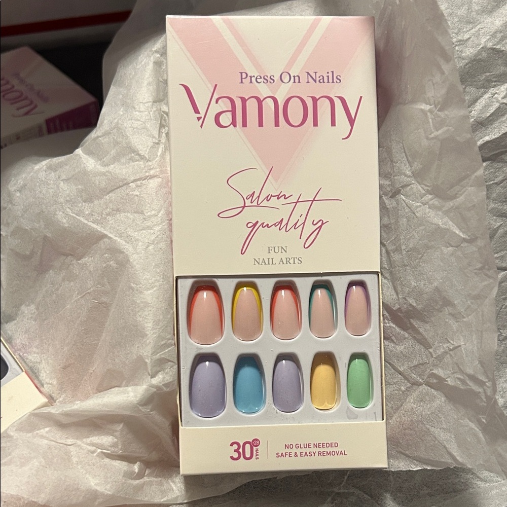 🩷 2/$3 Bundle Vamony Press On Nails 30 Piece Set - Multicolor